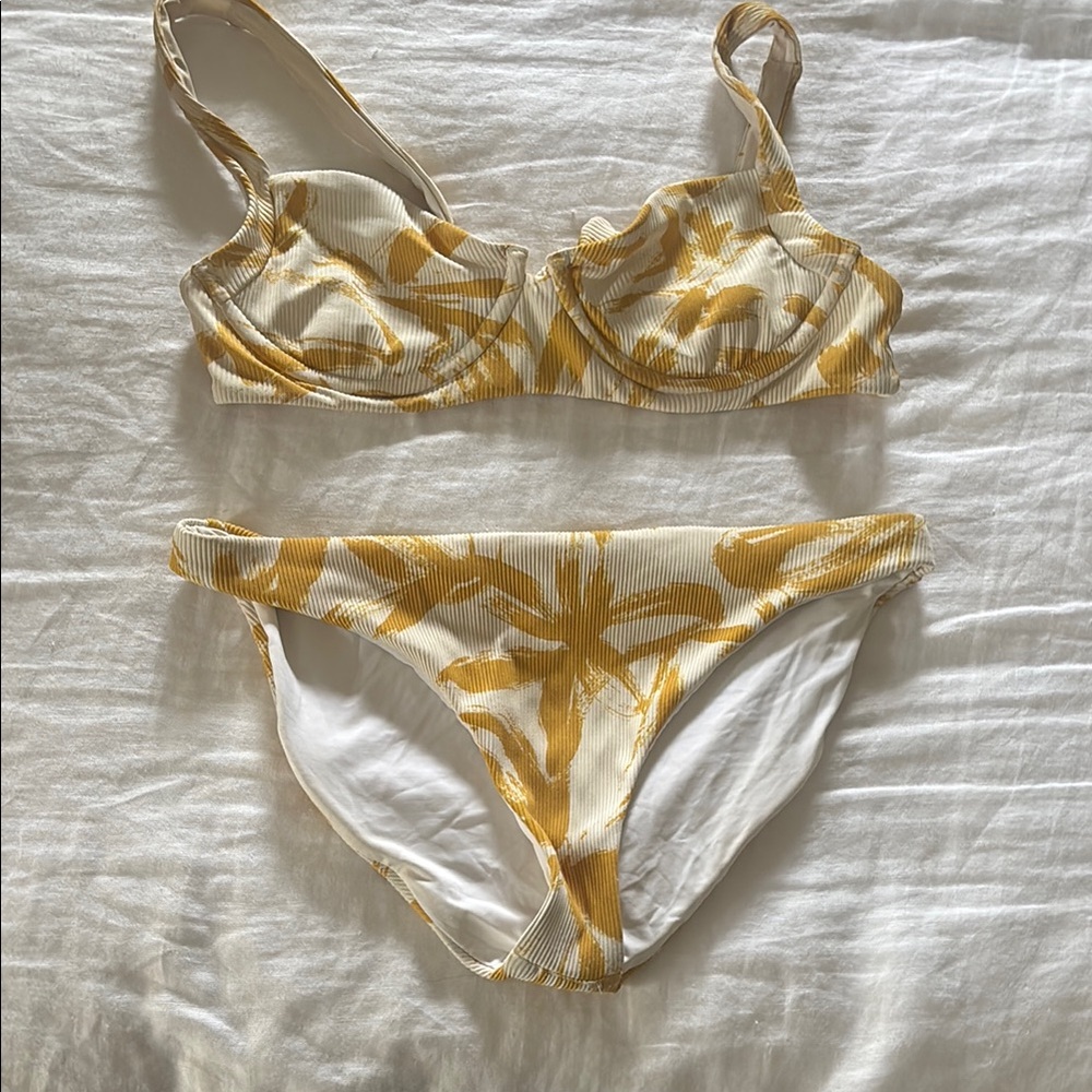 Floral Yellow Bikini Set
